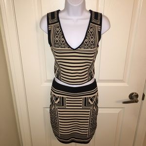 Jealous Tomato top and skirt set patterned bodycon